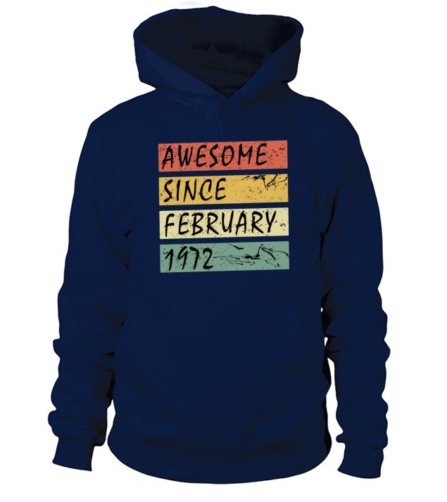 February 1972 vintage gift idea Men's Hoodie