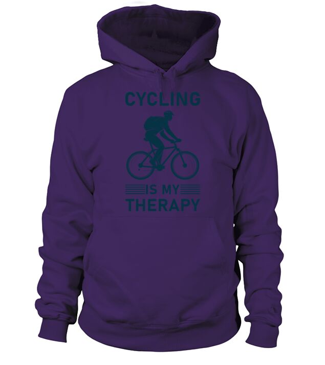 Cycling is my Therapy - Bike Riding Gift - Bicycle Hoodie Unisex
