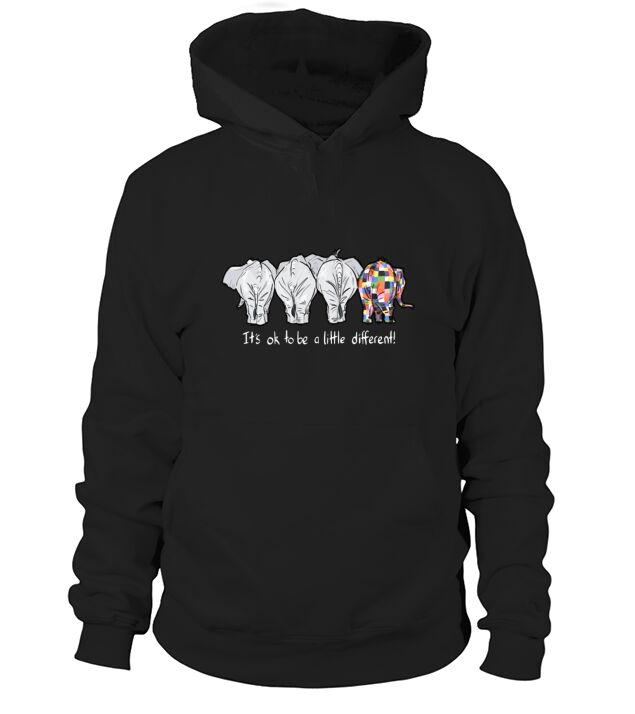 it is ok to be a little different elephant autism Men's Hoodie