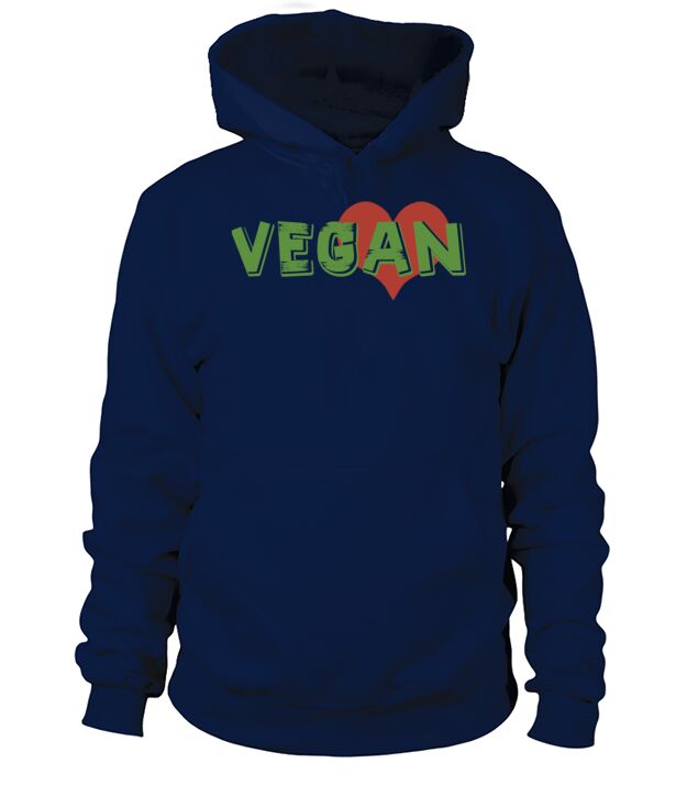 VEGAN HEART Men's Hoodie