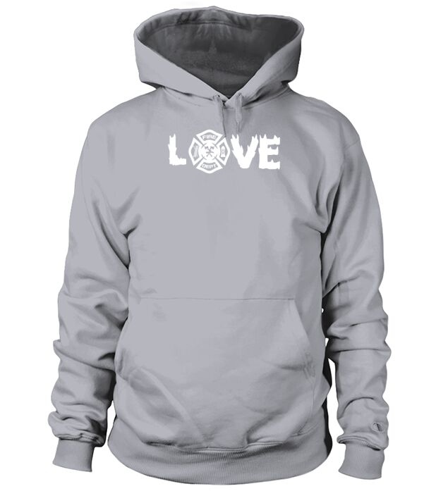 Love Firefighter Men's Hoodie