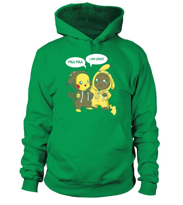 Pikachu Long Pika Je Suis Grot Hoodie Unisex