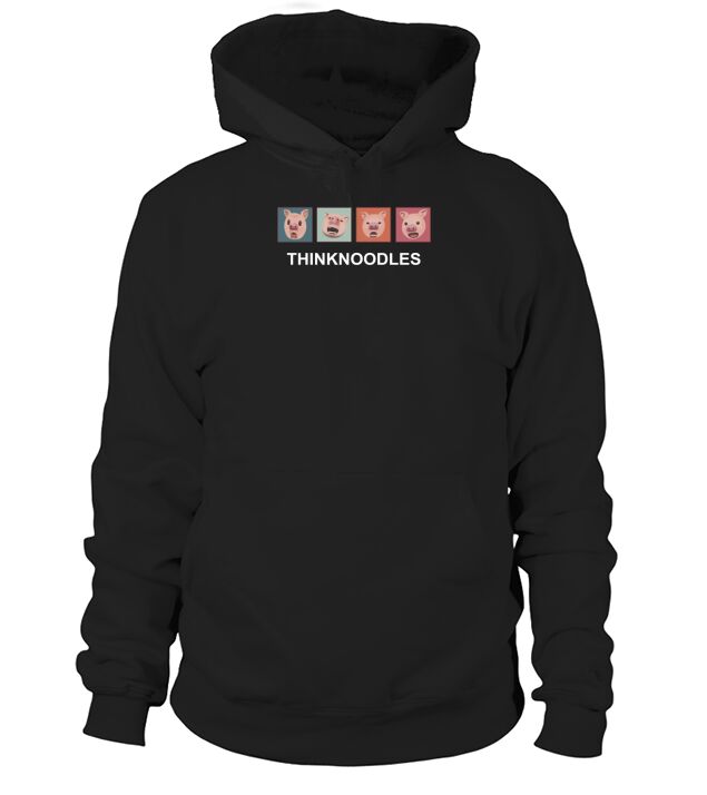 thinknoodles  pig Hoodie Unisex