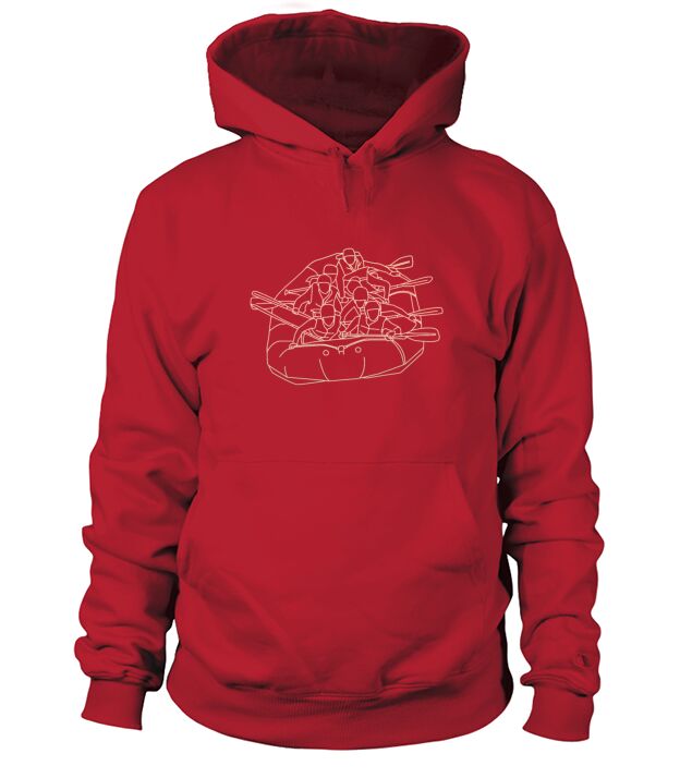 Rafting White Water Design Hoodie Unisex