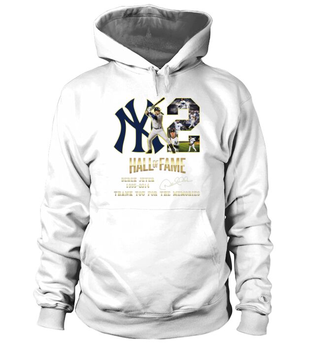 Hall Of Fame Derek Jeter 1995 2014 Thank You For The Memories Signature Hoodie Unisex