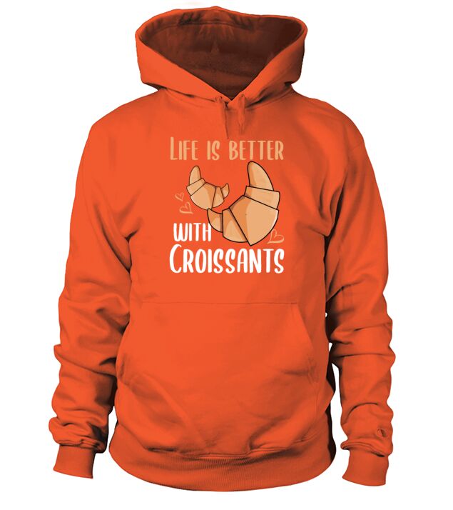 Croissant Lover Morning Breakfast Hobby Baking Hoodie Unisex