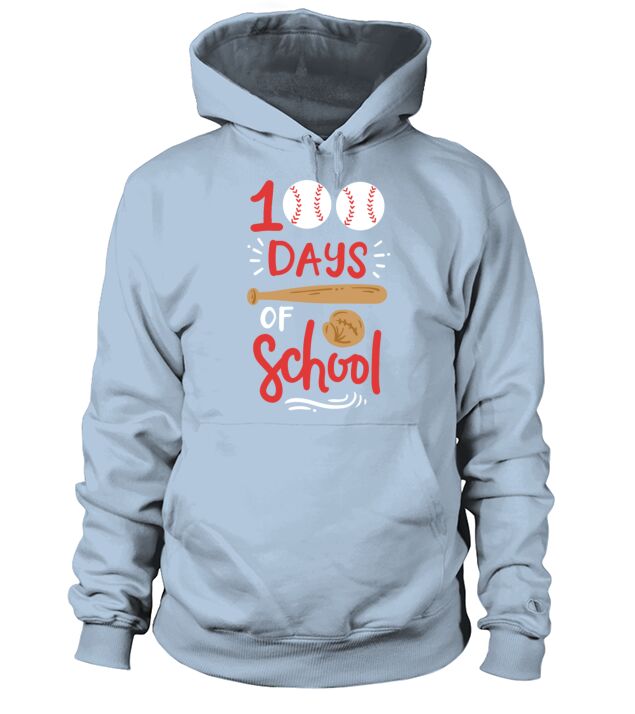 100 Days of School Baseball Men's Hoodie