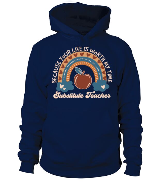 A Cute Substitute Teacher And Vintage Gift Idea Men's Hoodie
