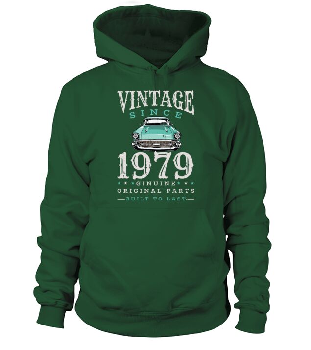 1979 Vintage born in Retro age Birthday gift idea Men's Hoodie