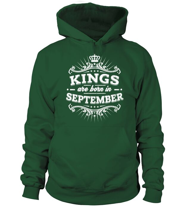 Kings Are Born In September Birthday Shirt Men's Hoodie