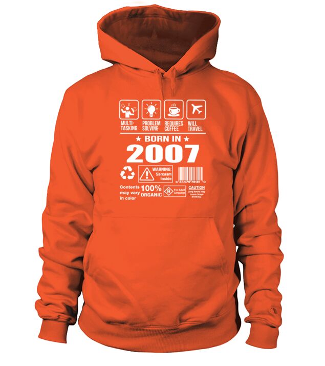 Born In 2007 Men's Hoodie