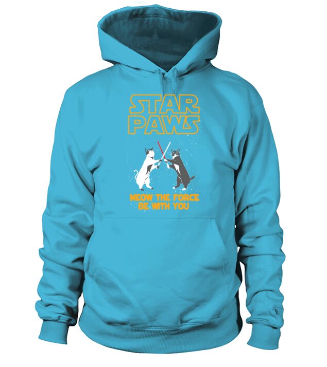 Star Wars cat version - Meow the force be with you Men's Hoodie