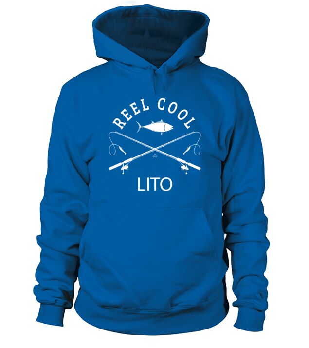 Reel Cool Lito Grandpa Funny Fisher Fathers Day Men's Hoodie