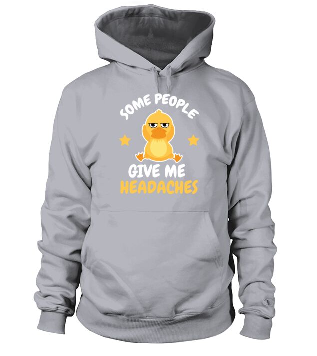 Headache Joke Migraine Parody Duck Men's Hoodie