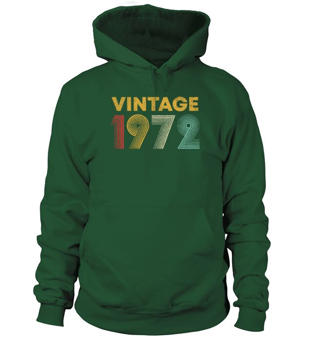 48th Birthday Gift Vintage 1972 T-Shirt Men Women Men's Hoodie