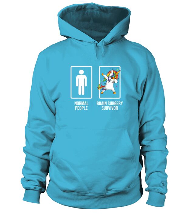 Dabbing Unicorn Brain Surgery Survivor Recovery Get Well Hoodie Unisex