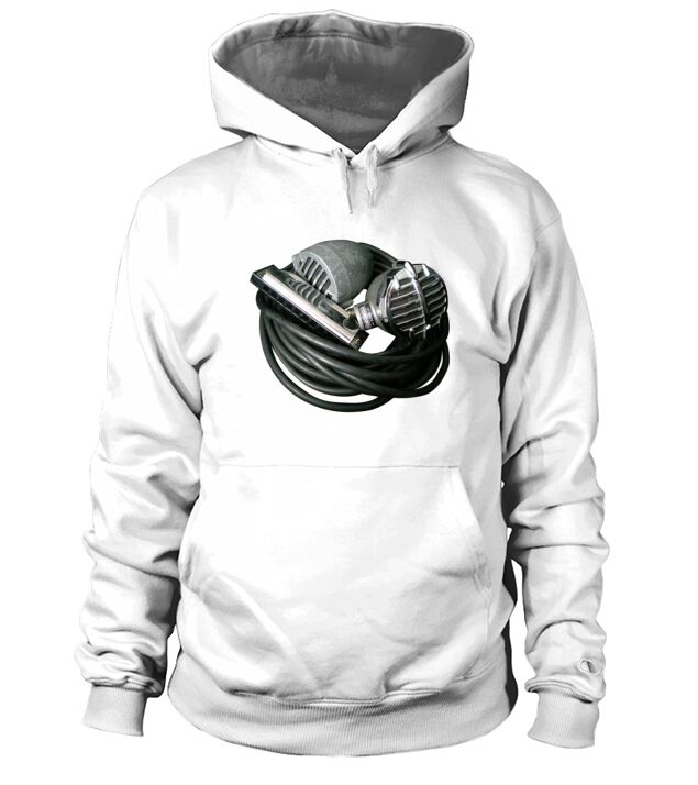 Vintage Microphones and Harmonica tee shirt Hoodie Unisex