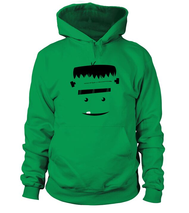 Cute frankenstein with white teeth Funny Halloween Tshirt Hoodie Unisex
