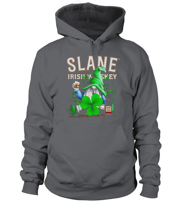 Gnome and Slane Irish Whiskey shamrock St Patrick’s Day shirt Men's Hoodie