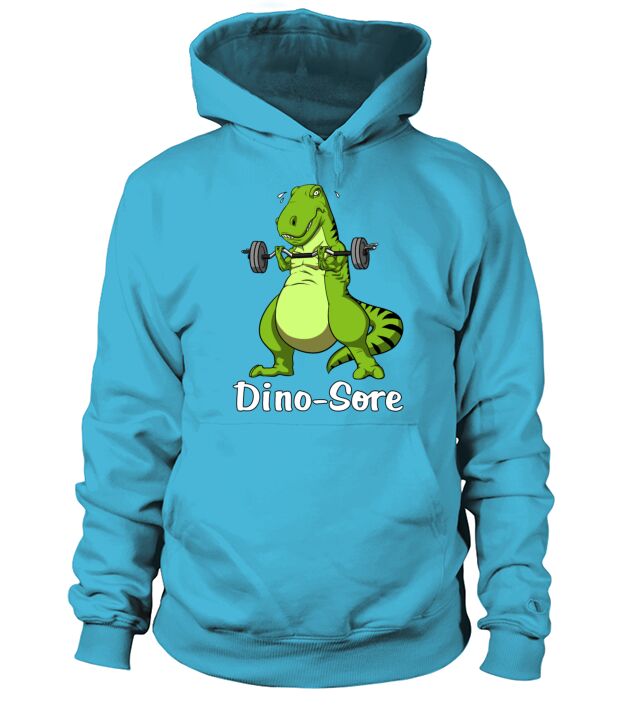 T-Rex Dinosaur Fitness Gym Workout Bodybuilding Men's Hoodie