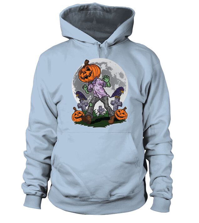 Pumpkin Head Zombie Men's Hoodie
