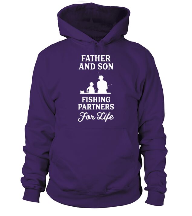 Father And Son Fishing Partners For Life T Shirt Men's Hoodie