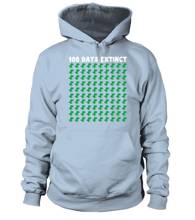 Dinosaur T Rex 100 Days Of School Hoodie Unisex