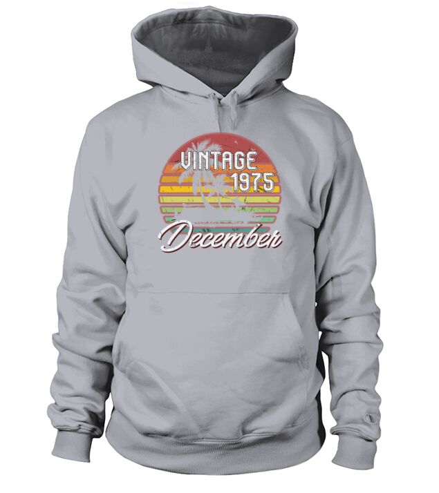 43th Birthday Gifts Retro Vintage December 1975 Men's Hoodie