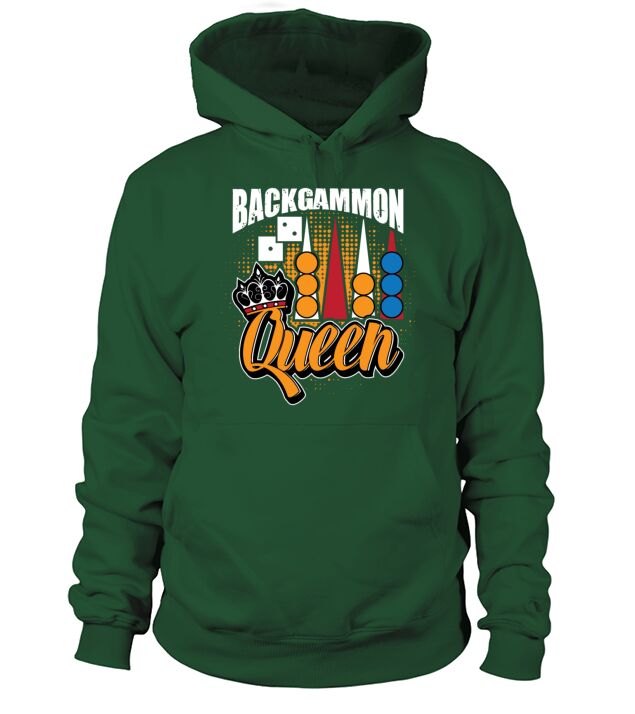 Backgammon Queen Hoodie Unisex