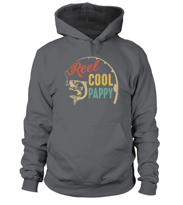Reel Cool Pappy Vintage Fishing Fisherman Gift Men's Hoodie