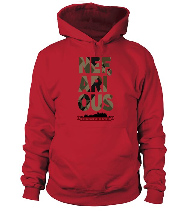 NEFARIOUS Military design Hoodie Unisex