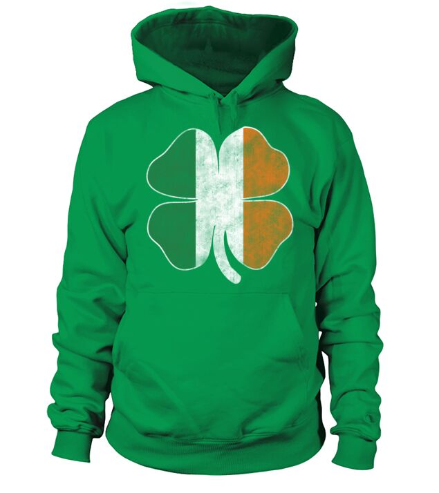 Grunge Shamrock Men's Hoodie