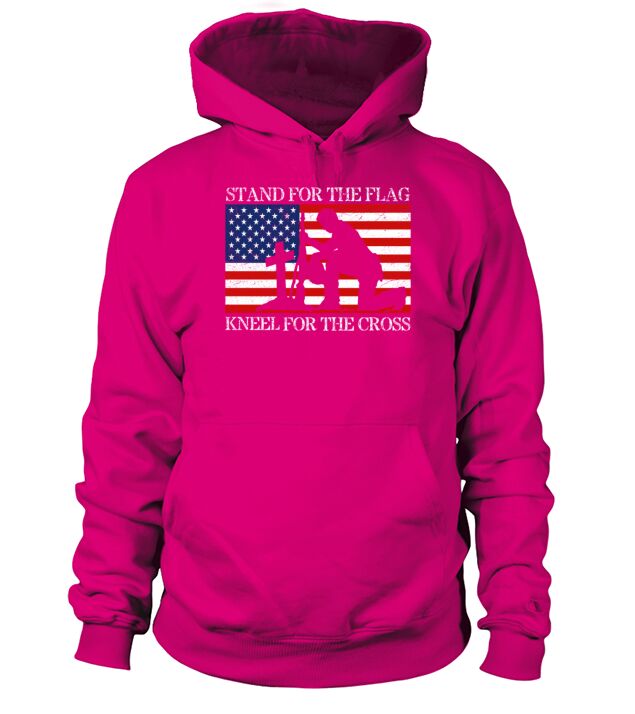 I Stand For The Flag And Kneel For The Cross Tee Men's Hoodie