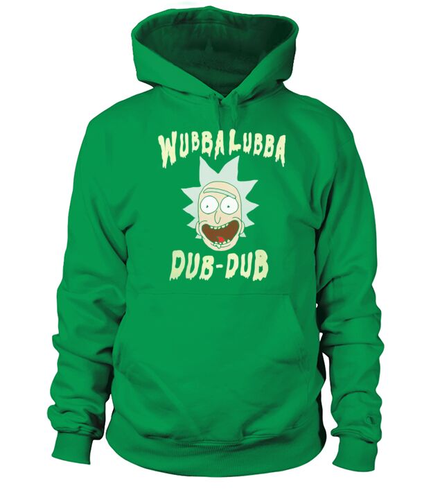 RICKMORTY WUBBA LUBBA DUB - DUB DRIPPY TEXT Hoodie Unisex