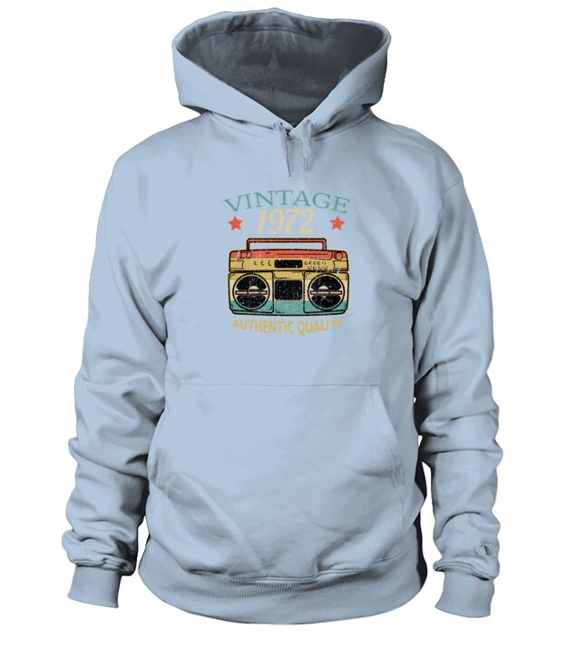 Vintage 1972 Radio Authentic Quality B-Day Gift Men's Hoodie