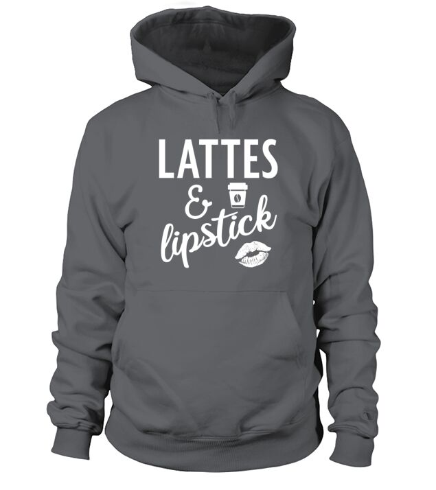 Lattes And Lipstick Hipster Girl Boss Men's Hoodie