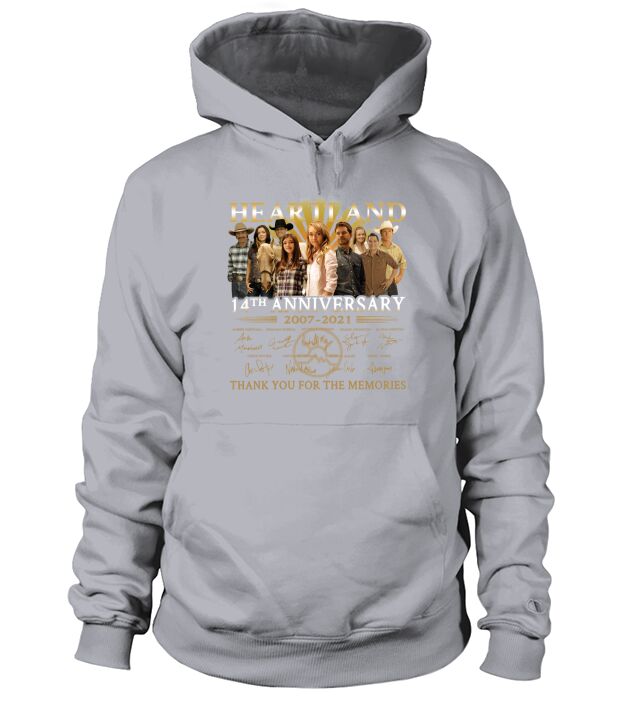 Premium the heartland 14th anniversary 2007 2021 signatures thank you for the memories Hoodie Unisex