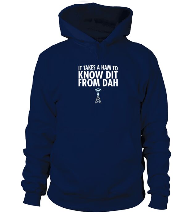 Dit From Dah Ham Radio Hoodie Unisex