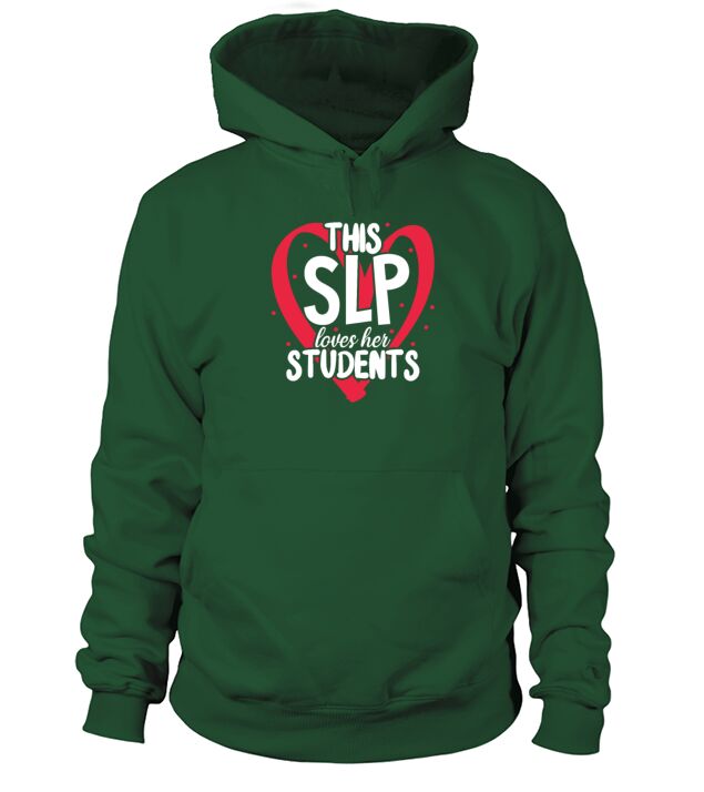 This SLP Loves Her Students Valentines Day Men's Hoodie