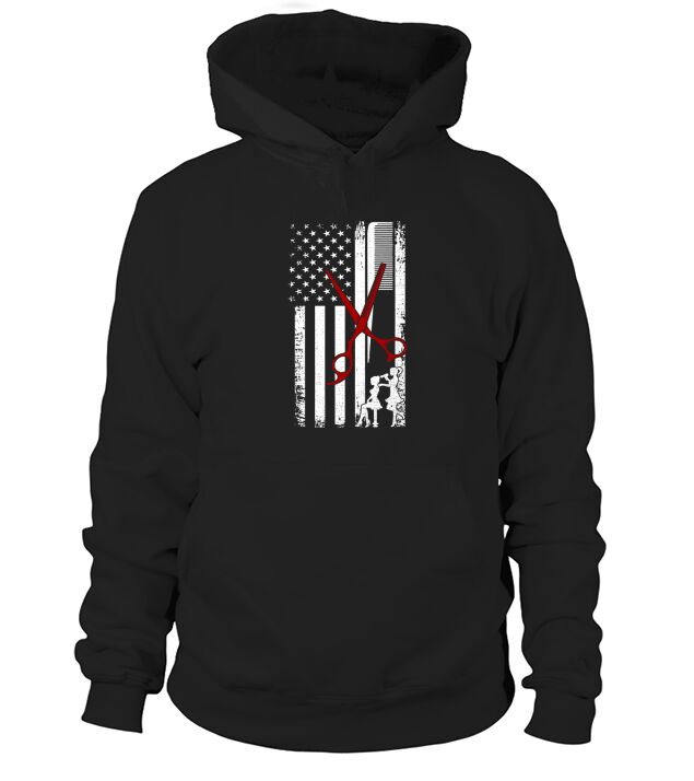 Hair Stylist Flag Hoodie Unisex