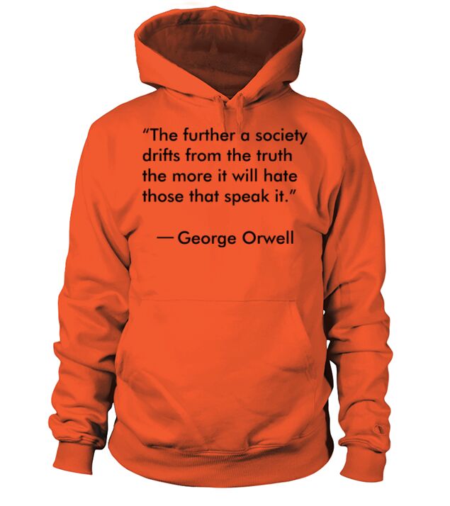 Truth quote by George Orwell Men's Hoodie