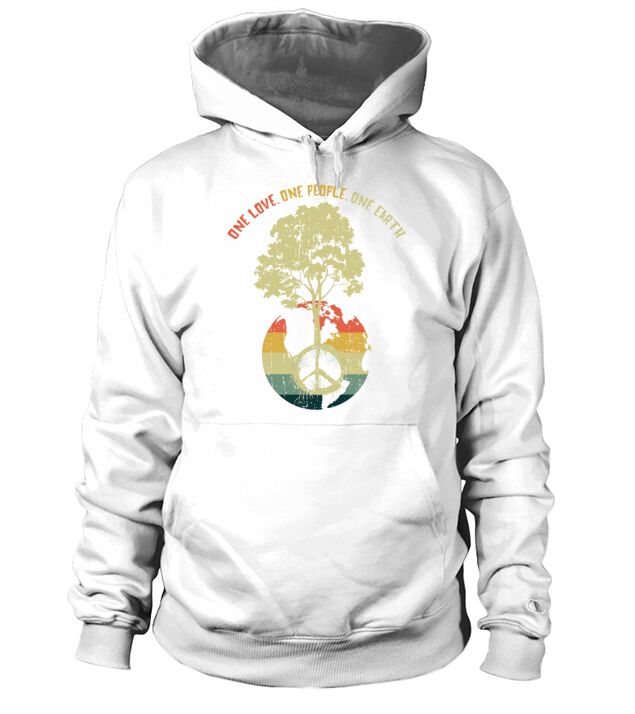 Retro Vintage People Planet Save World Earth Day Hoodie Unisex