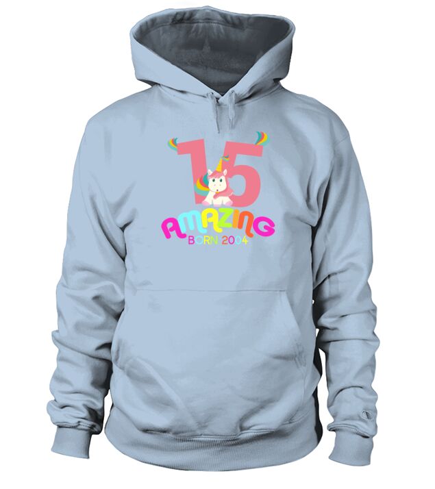 15th Birthday Celebration Gift Amazing Since 2004 Men's Hoodie