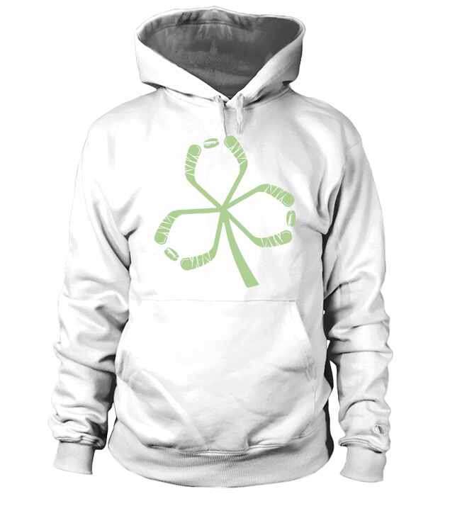 Hockey Shamrock Irish Sports St Pattys Patricks Day Men's Hoodie