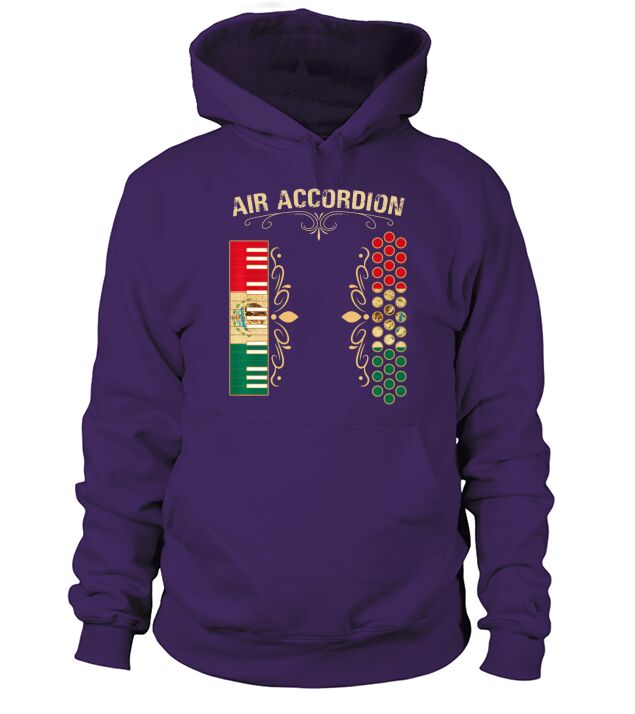 Mexican Flag Vintage Air Accordion Hoodie Unisex