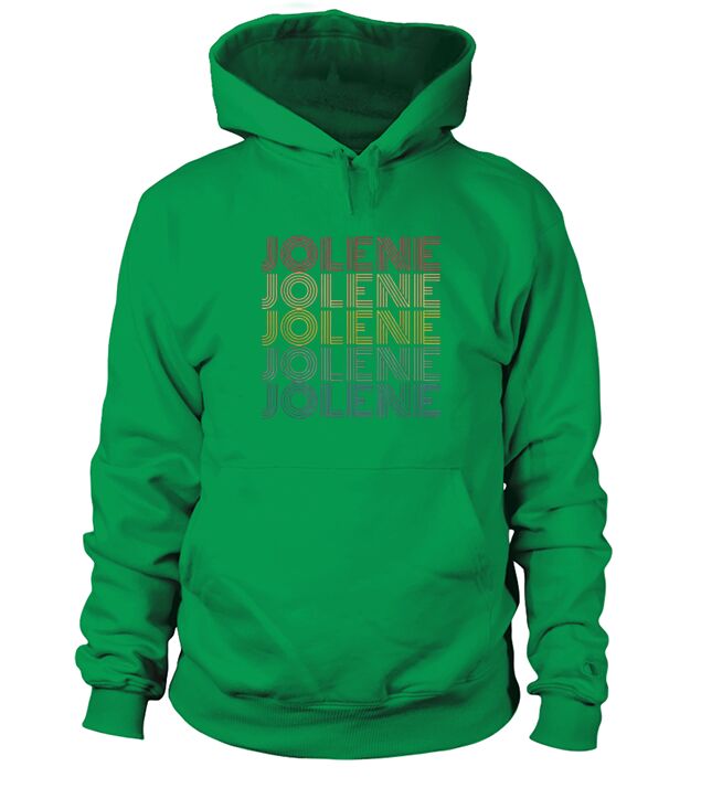 Jolene Retro Wordmark Pattern Vintage Style Hoodie Unisex