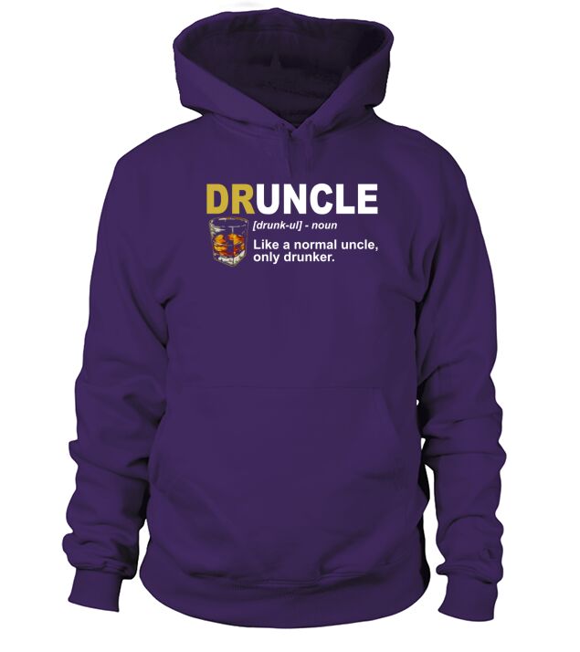 Der Druncle wie ein normaler Onkel nur Trunkenbold Hoodie Unisex
