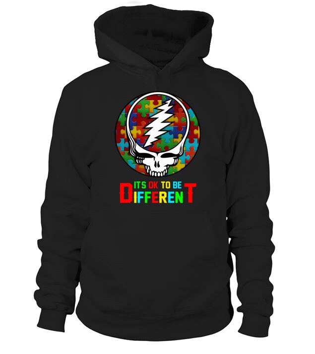 Grateful Dead Autism It’s Ok to be different shirt Hoodie Unisex