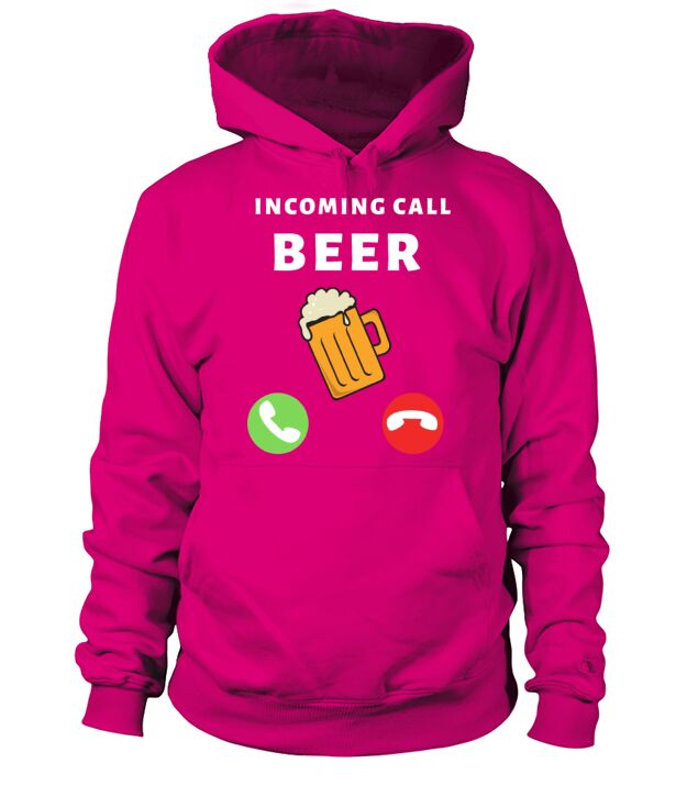 Incoming Call Beer Men's Hoodie
