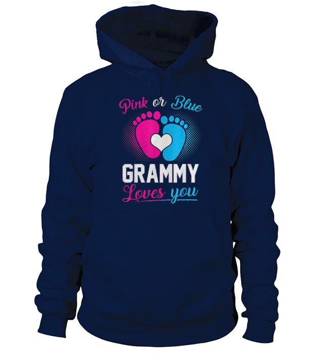 Pink Or Blue Grammy Loves You Hoodie Unisex